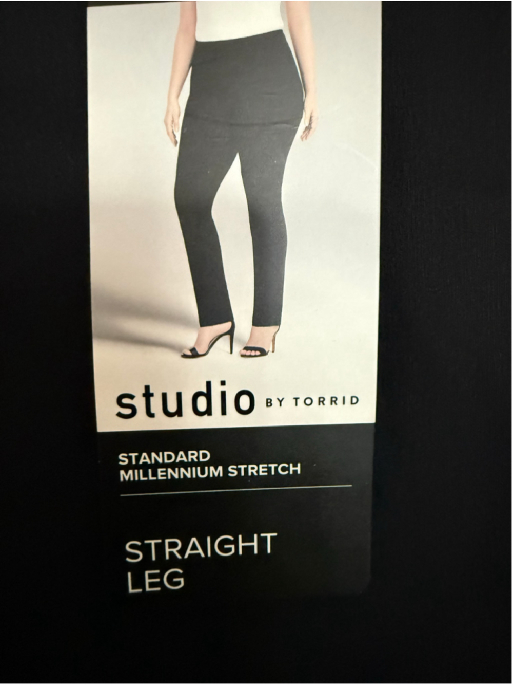 Torrid Studio Millennium Stretch Straight Leg Pants Black 22 Short NWT - Picture 4 of 9